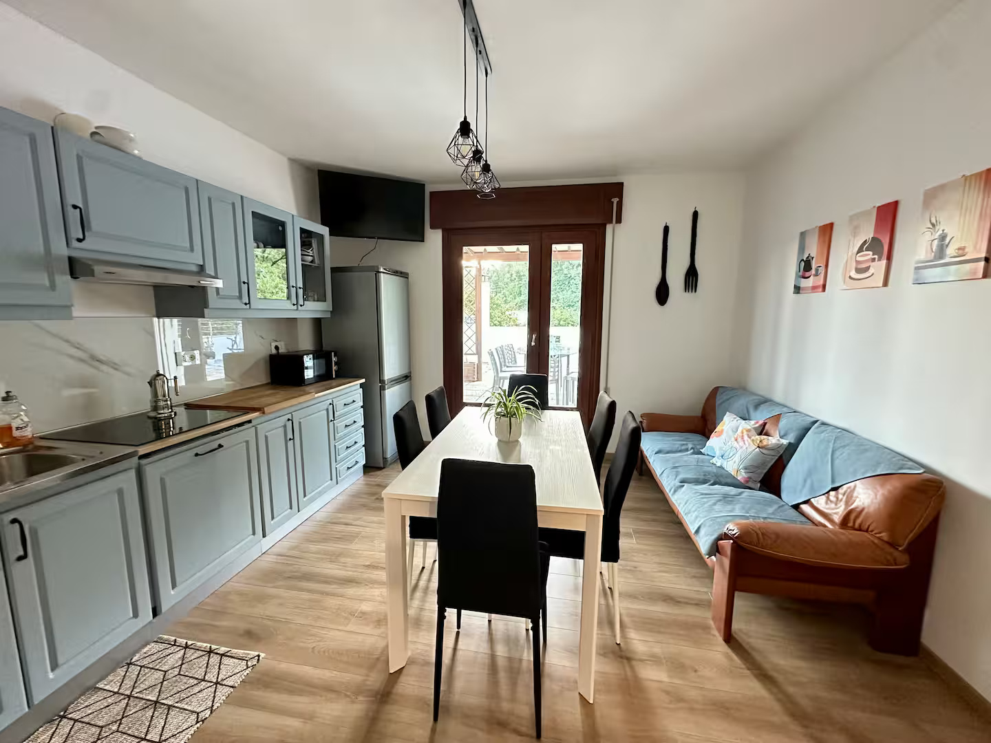 Soggiorno spazioso del B&B Da Deki a San Zenone degli Ezzelini